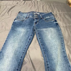 Selling blue flared jeans from Pacsun